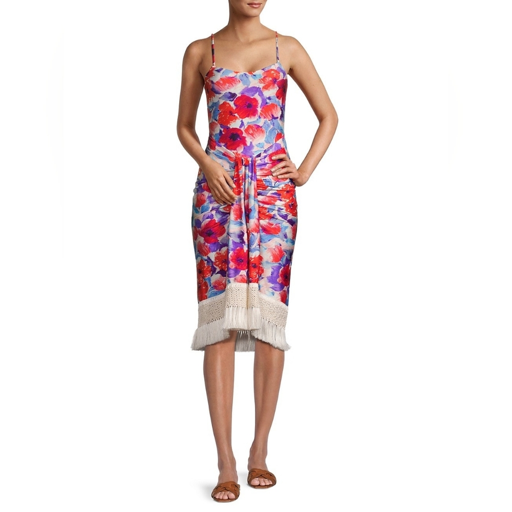 PatBO Violet Stretch Jersey Midi Dress